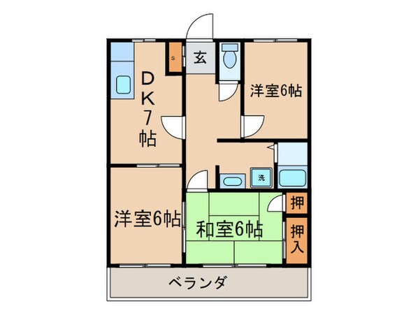 セントラルウエストの物件間取画像